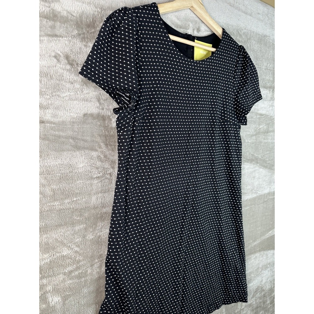 Anthropologie Maeve Women's Black/White Polka Dot Dress Lined‎ Medium - Picture 5 of 15